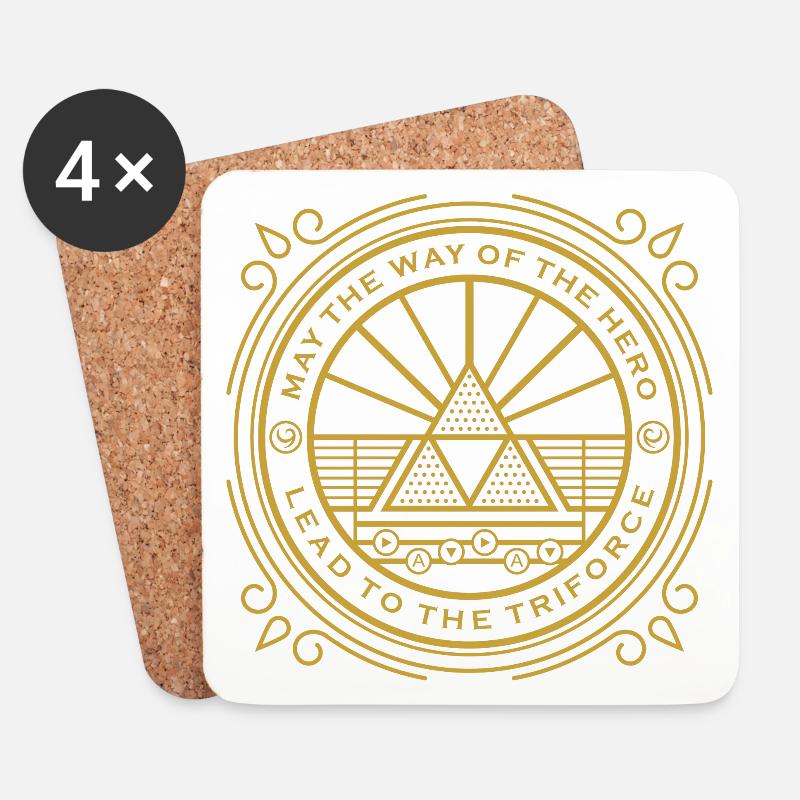 Emblem (Triforce) - Untersetzer (4er-Set) - Weiß