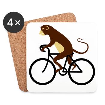 bike - Coasters (set of 4) - white - Front