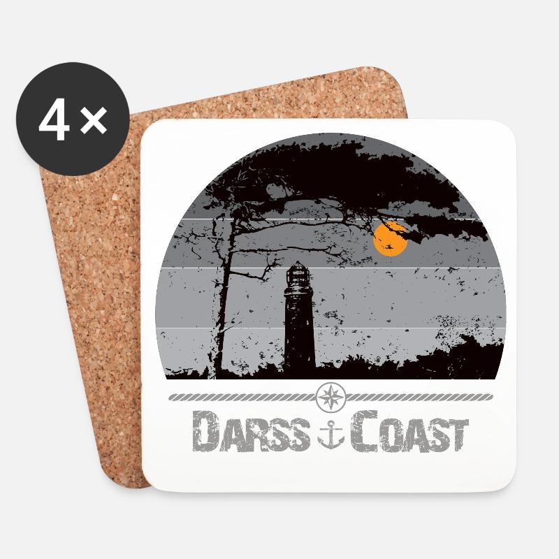 Darss Coast - Halbinsel Darss - Untersetzer (4er-Set) - Weiß