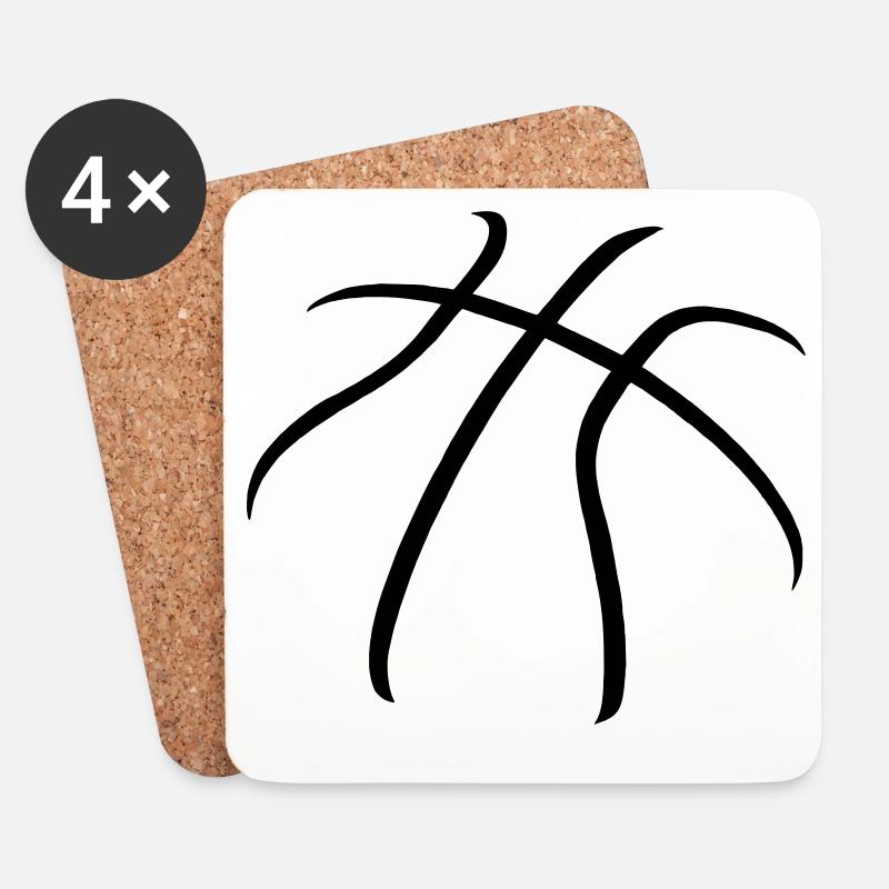 basket - Untersetzer (4er-Set) - Weiß