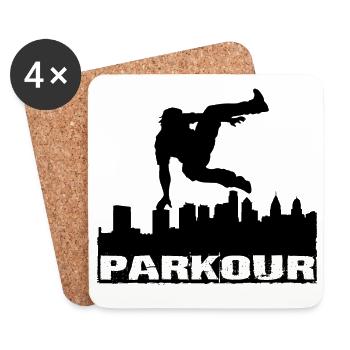 Parkour - Untersetzer (4er-Set) - Weiß - Vorne