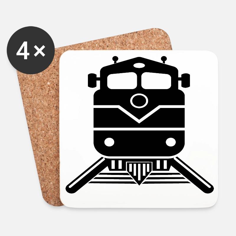 Train driver design - Coasters (set of 4) - white