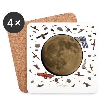 Space Junkie - Coasters (set of 4) - white - Front