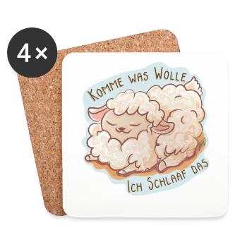 Ich Schlaaf das - Untersetzer (4er-Set) - Weiß - Vorne