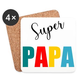 CHRISTMAS. YEAR. ANNIVERSARY. RETIREMENT. DAD. MAMAM. - Coasters (set of 4) - white - Front