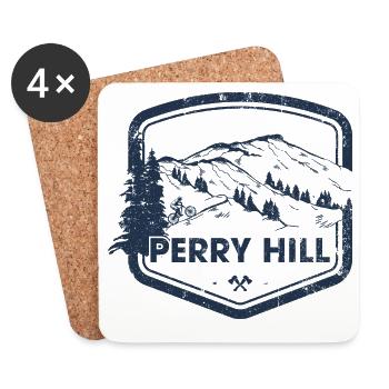 Perry Hill Mountain Trail - Untersetzer (4er-Set) - Weiß - Vorne