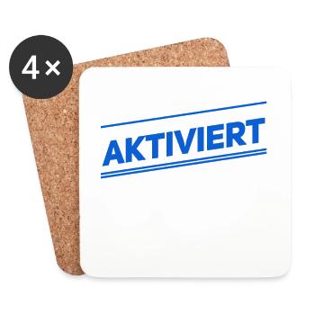 ich wurde aktiviert - Untersetzer (4er-Set) - Weiß - Vorne