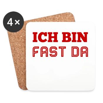 ich bin fast am Ziel - Untersetzer (4er-Set) - Weiß - Vorne