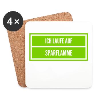 ich bin ein Faultier - Untersetzer (4er-Set) - Weiß - Vorne