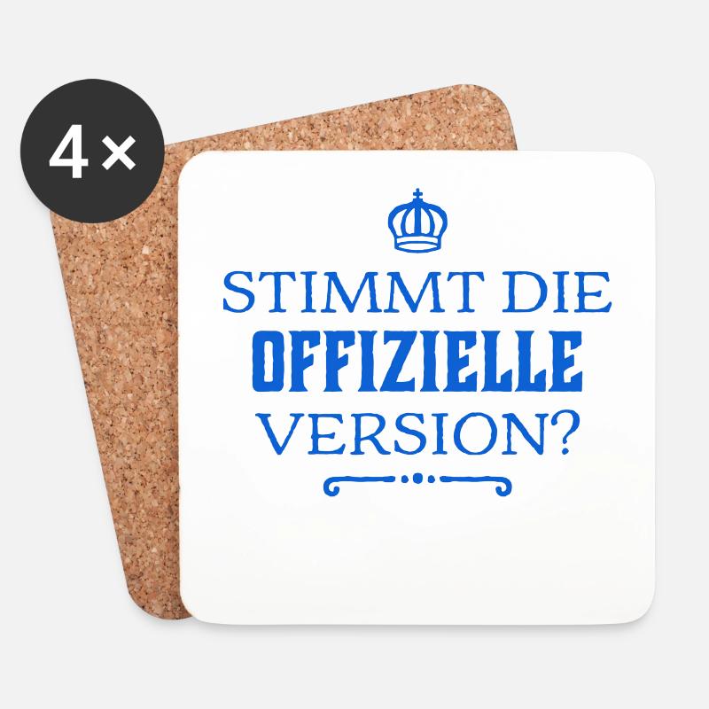 ich kann mir nicht vorstellen, dass das stimmt - Untersetzer (4er-Set) - Weiß