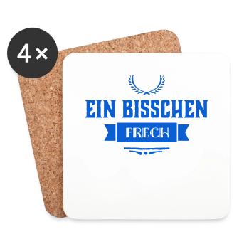 manchmal bin ich frech - Untersetzer (4er-Set) - Weiß - Vorne