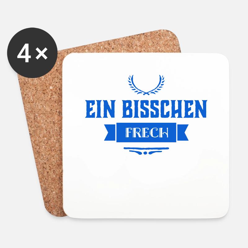 manchmal bin ich frech - Untersetzer (4er-Set) - Weiß