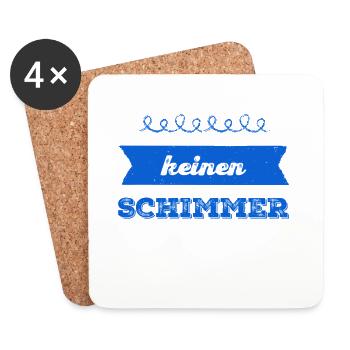 ich bin ahnungslos - Untersetzer (4er-Set) - Weiß - Vorne