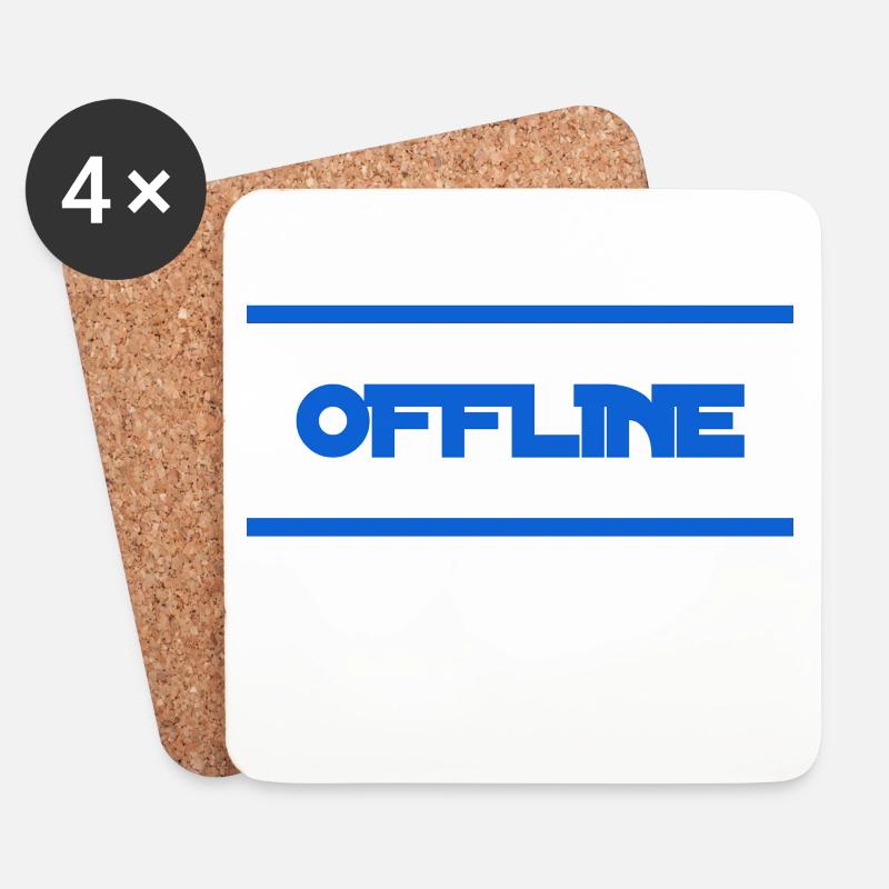 ich mag es offline - Untersetzer (4er-Set) - Weiß