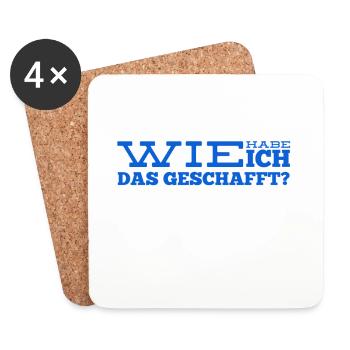 wie konnte das geschehen? - Untersetzer (4er-Set) - Weiß - Vorne