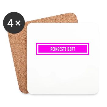 reinsteigern ist mein Ding - Untersetzer (4er-Set) - Weiß - Vorne