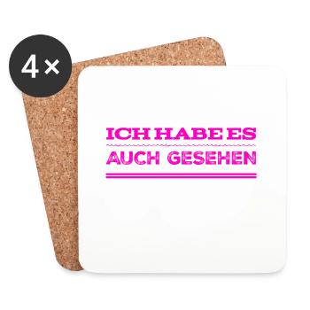 ich konnte es ebenso sehen - Untersetzer (4er-Set) - Weiß - Vorne