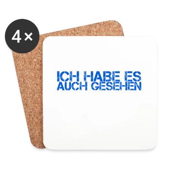 ich konnte es auch sehen - Untersetzer (4er-Set) - Weiß - Vorne