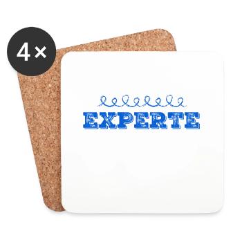 so sieht eine Koryphäe aus - Untersetzer (4er-Set) - Weiß - Vorne