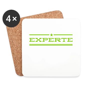 Koryphäe - Untersetzer (4er-Set) - Weiß - Vorne