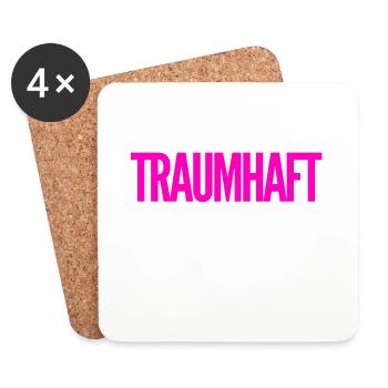 es ist ein Traum - Untersetzer (4er-Set) - Weiß - Vorne