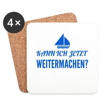 weitermachen? - Untersetzer (4er-Set) - Weiß - Vorne
