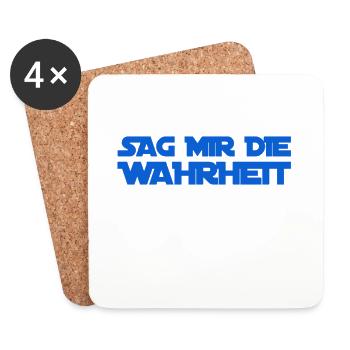die Wahrheit geht immer - Untersetzer (4er-Set) - Weiß - Vorne