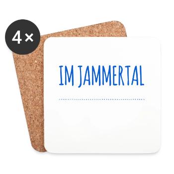 ich bin im Jammertal - Untersetzer (4er-Set) - Weiß - Vorne