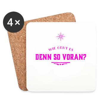 entwickelst du dich? - Untersetzer (4er-Set) - Weiß - Vorne
