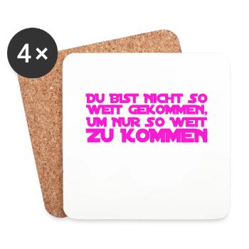 geh immer weiter - Untersetzer (4er-Set) - Weiß - Vorne
