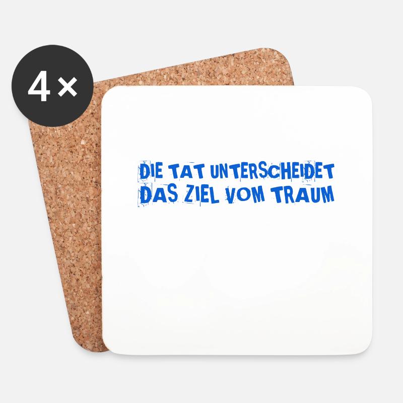 komm ins machen - Untersetzer (4er-Set) - Weiß