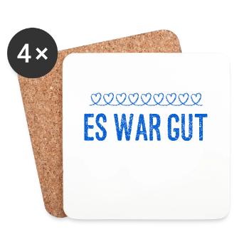 es war spitze - Untersetzer (4er-Set) - Weiß - Vorne