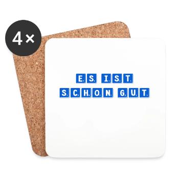 alles ist in Ordnung - Untersetzer (4er-Set) - Weiß - Vorne