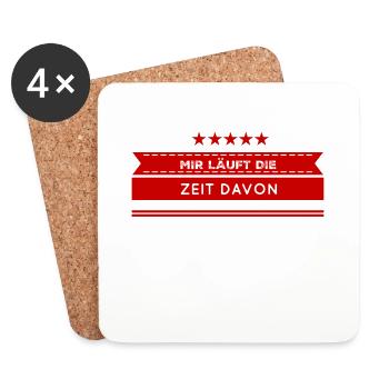ich bin in Eile - Untersetzer (4er-Set) - Weiß - Vorne