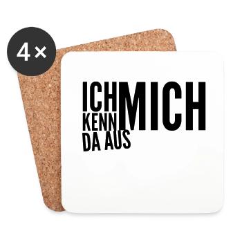 darin bi ich Experte - Untersetzer (4er-Set) - Weiß - Vorne