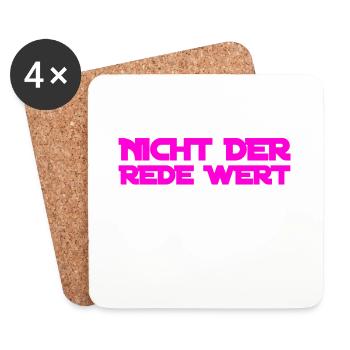das ist unwichtig - Untersetzer (4er-Set) - Weiß - Vorne