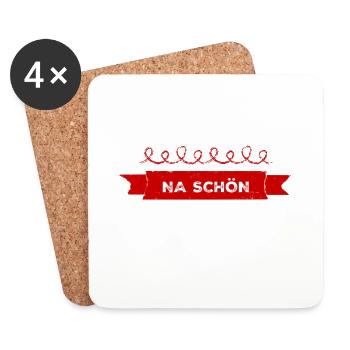 na toll - Untersetzer (4er-Set) - Weiß - Vorne