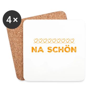 mäßig - Untersetzer (4er-Set) - Weiß - Vorne