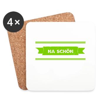 nicht so toll - Untersetzer (4er-Set) - Weiß - Vorne