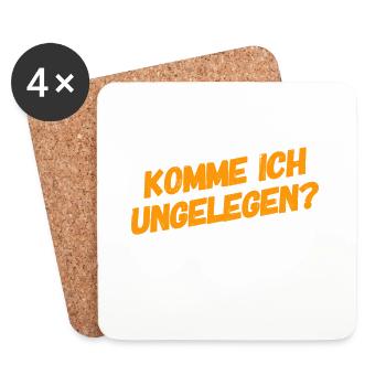 soll ich wieder gehen? - Untersetzer (4er-Set) - Weiß - Vorne