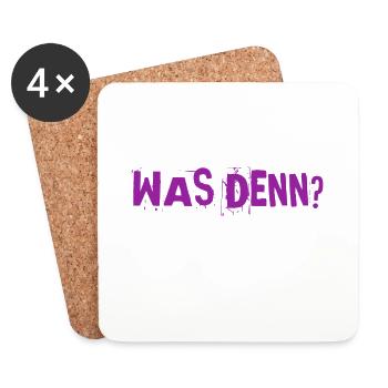 gibt es denn Probleme? - Untersetzer (4er-Set) - Weiß - Vorne