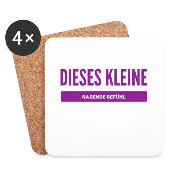 dieses kleine nagende Gefühl - Untersetzer (4er-Set) - Weiß - Vorne