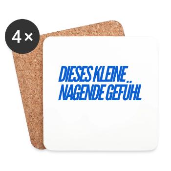 dieses komische Gefühl - Untersetzer (4er-Set) - Weiß - Vorne