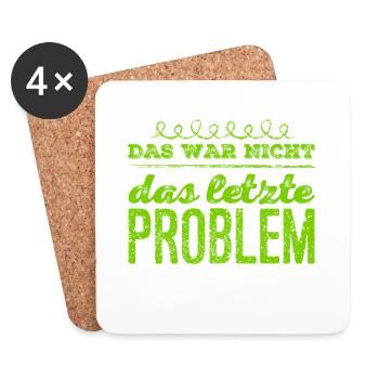 ich bin ein Problemlöser - Untersetzer (4er-Set) - Weiß - Vorne