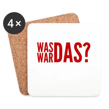 das war neu für mich - Untersetzer (4er-Set) - Weiß - Vorne