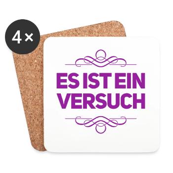 probieren geht über studieren - Untersetzer (4er-Set) - Weiß - Vorne
