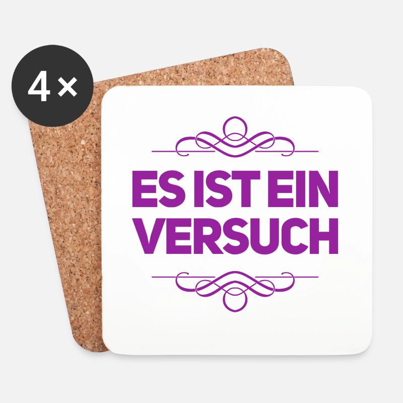 probieren geht über studieren - Untersetzer (4er-Set) - Weiß