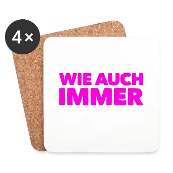 kann schon sein - Untersetzer (4er-Set) - Weiß - Vorne