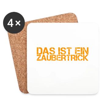 ich bin ein Zauberer - Untersetzer (4er-Set) - Weiß - Vorne