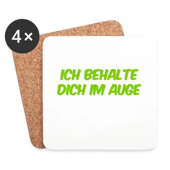 ich schau dich gerne an - Untersetzer (4er-Set) - Weiß - Vorne
